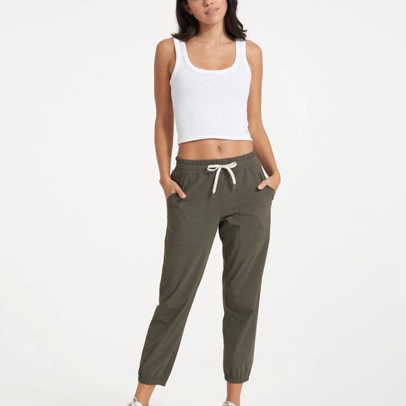 Vuori Pants - Vuori Miles Jogger Track Pant in Oregano Deep Olive